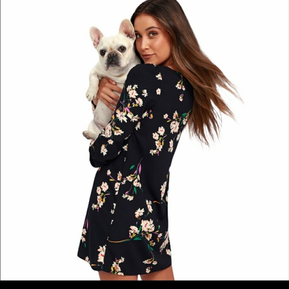 Lulu's floral print shift dress